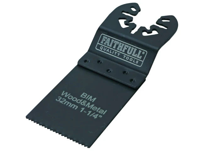 Faithfull Bi-Metal Flush Cut Blades – Pack of 5 (32mm)