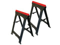 Faithfull Plastic Trestles Twin Pack – Sturdy, Foldable Work Support