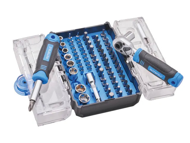 Faithfull XMS 78-Piece Screwdriver Bit & Socket Set