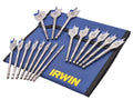 XMS 17-Piece Flat Wood Bit Set by Irwin – Fast & Precise Wood Drilling