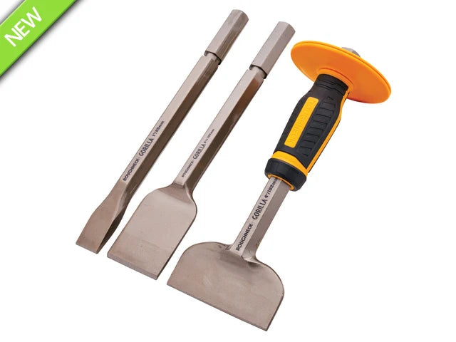 XMS 3-Piece Gorilla Bolster & Chisel Set – Roughneck®
